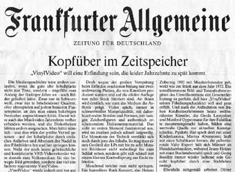 Газета Frankfurter Allgemeine Zeitung впервые вышла с цветной фотографией на передовице