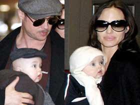 Анджелина Джоли и Брэд Питт показали миру близнецов