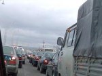 На дороге Баку - Алят образовалась большая автомобильная пробка